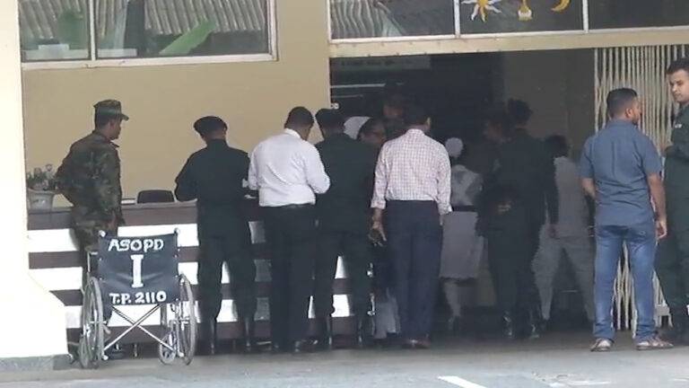රෝහල් වෙත ත්‍රිවිධ හමුදාව!