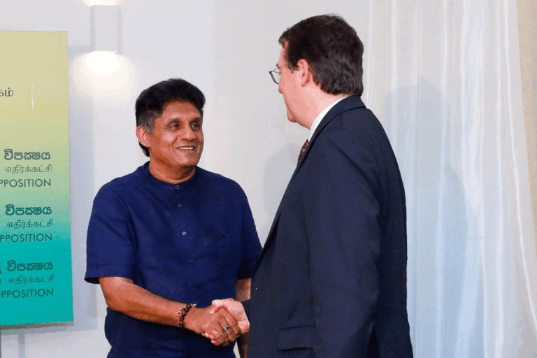 වත්මන් IMF ගිවිසුම සංශෝධනය කර ජනතාවාදී ගිවිසුමකට එළඹීමේ විධිමත් සැලැස්මක් අප සතුයි – සජිත් IMF නියෝජිතයින්ට කියයි