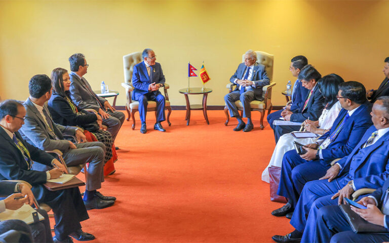 නේපාල අග්‍රාමාත්‍යවරයා සහ ජනපති රනිල් අතර හමුවක්!