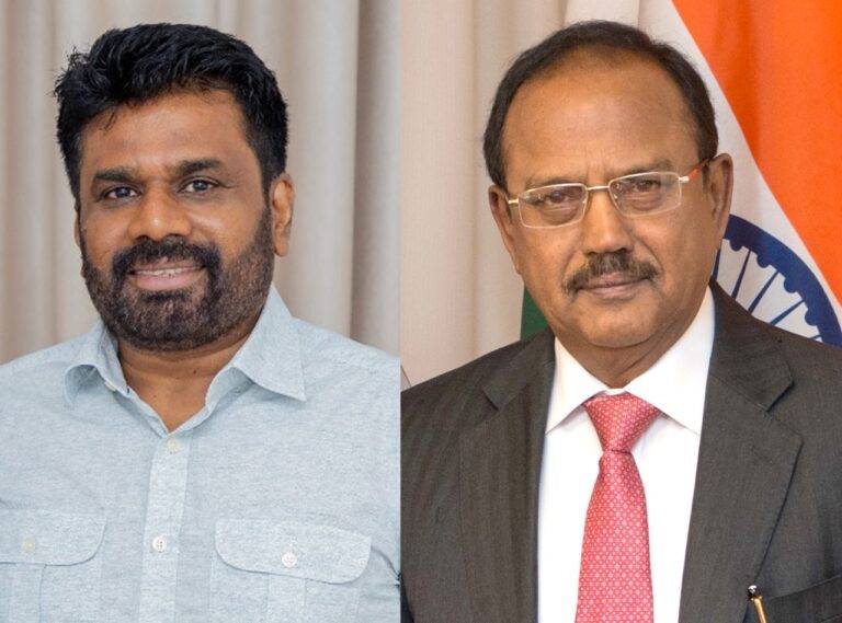 ඉන්දියානු රජයේ ජාතික ආරක්ෂක උපදේශක  Ajit Doval හමුවූ ජන බලවේගයේ නායක අනුර!