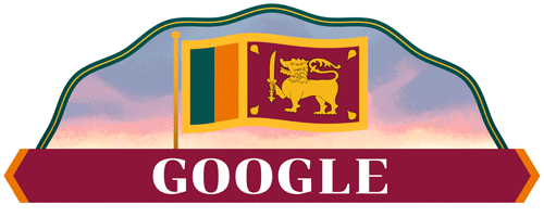 ගූගල් සමාගම සිය මුල් පිටුව ශ්‍රී ලංකා ජාතික කොඩියෙන් සරසයි!
