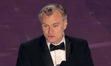 96th Annual Academy Awards - Show<br>HOLLYWOOD, CALIFORNIA - MARCH 10: Christopher Nolan accepts the Best Director award for "Oppenheimer" onstage during the 96th Annual Academy Awards at Dolby Theatre on March 10, 2024 in Hollywood, California. (Photo by Kevin Winter/Getty Images)