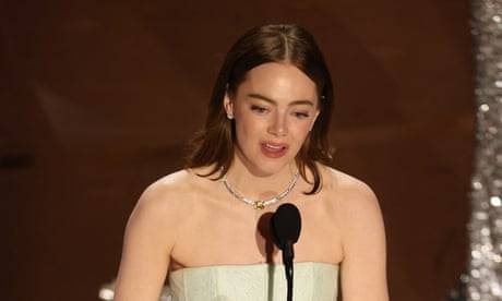 96th Academy Awards Oscars Show Hollywood<br>Emma Stone wins the Oscar for Best Actress for "Poor Things" during the Oscars show at the 96th Academy Awards in Hollywood, Los Angeles, California, U.S., March 10, 2024. REUTERS/Mike Blake