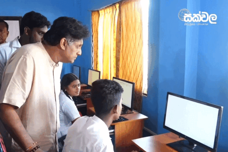 සජිත්ගේ “සක්වල” 136 වැනි ස්මාර්ට් පන්ති කාමරය නැදුන්කේර්නි ඔලුමඩු දෙමළ විද්‍යාලයට (VIDEO)