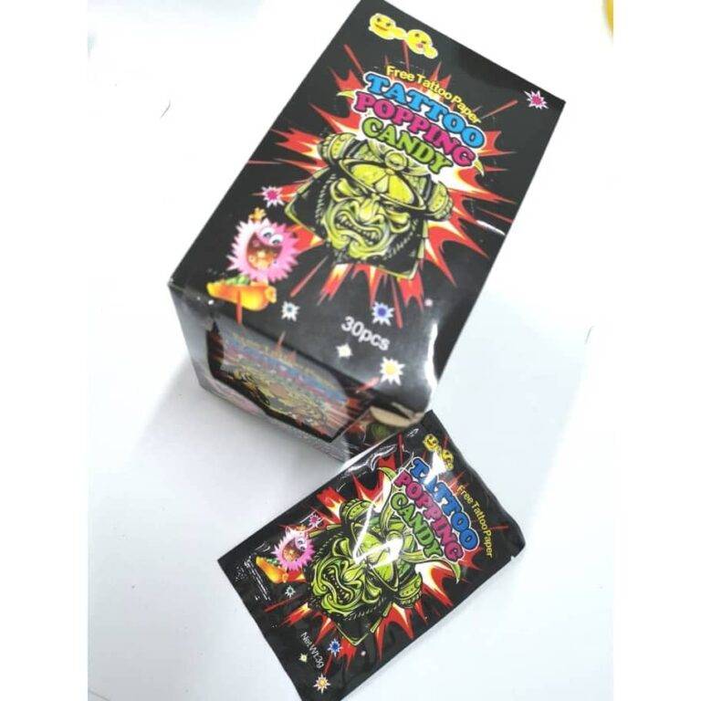 “Tattoo Popping Candy” ඔබේ දරුවා ළඟත් ඇත්දැයි බලන්න