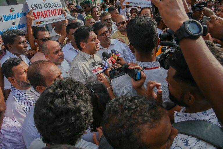 ඊශ්‍රායලයේ රාජ්‍ය ත්‍රස්තවාදයට එරෙහිව පලස්තීනය වෙනුවෙන් අපි හිටගන්නවා – සජිත්