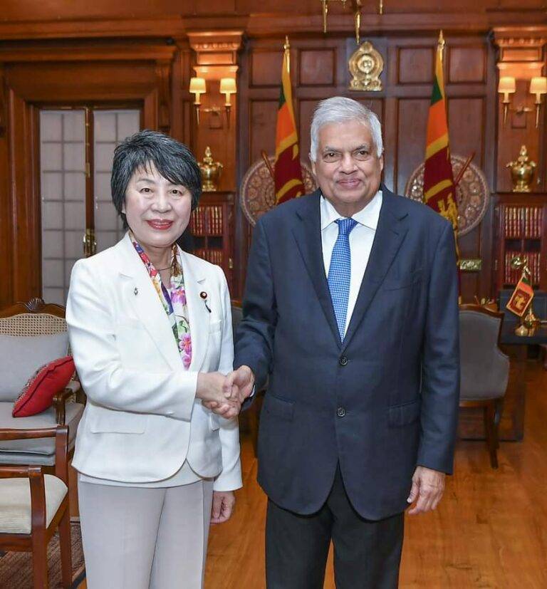ජපාන විදේශ අමාත්‍යවරිය සහ ජනපති අතර හමුවක්!