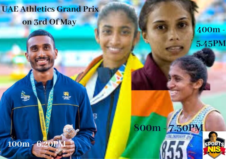 යුපුන්,තරුශි,නදීශා සහ ගයන්තිකා ඩුබායි හී දී ඔලිම්පික් සුදුසුකම් උරගා බලති