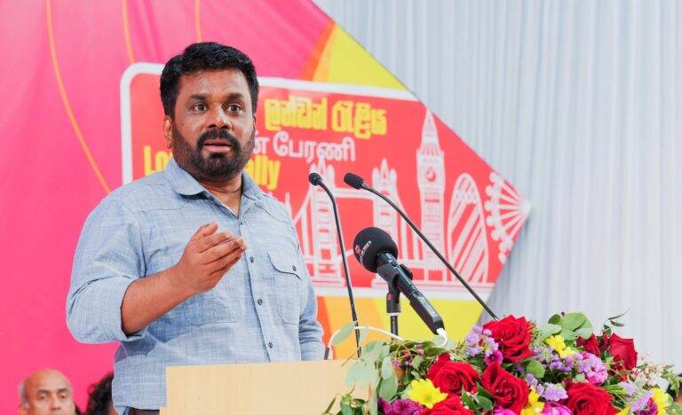 රටේ පුරවැසියන් සහ මාතෘ භූමිය විඳින ඛේදවාචකය තමන්ගේ පපුවට දැනෙනවා නම් ඔබට අහක බලන් ඉන්න බැහැ – අනුර දිසානායක