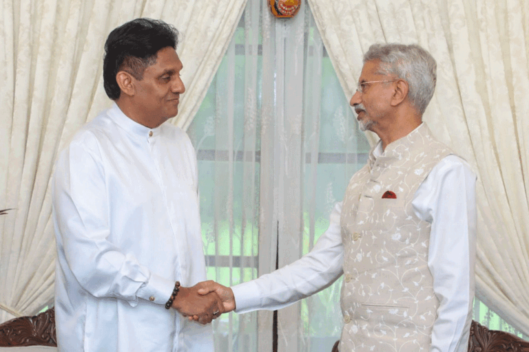 ඉන්දීය විදේශ කටයුතු ඇමතිවරයා සහ විපක්ෂ නායක සජිත් ප්‍රේමදාස අතර හමුවක් (VIDEO)
