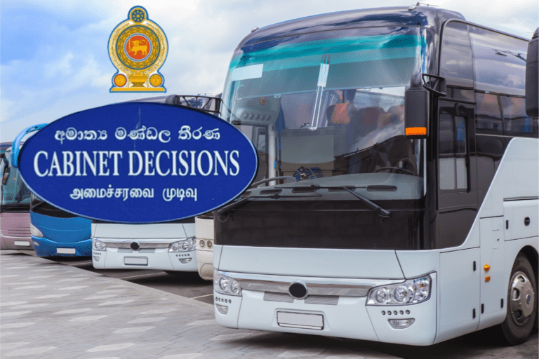 සංචාරක වාහන ගෙන්වන රෙගුලාසි පාර්ලිමේන්තුවට ඉදිරිපත් කිරීම සඳහා කැබිනට් අනුමැතිය