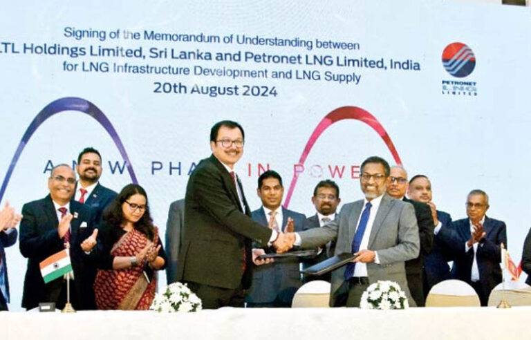 කෙරවලපිටිය බලාගාරයට LNG සැපයීම ඉන්දියාවට – ගිවිසුම අත්සන් කරයි