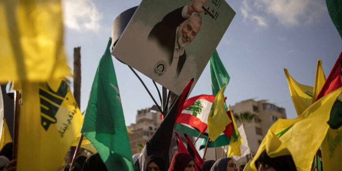 Protest condemning the killing of Hamas leader Ismail Haniyeh and Hezbollah’s top commander Fuad Shukr, in Sidon