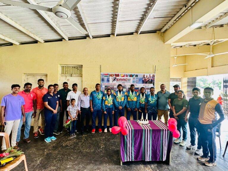 දකුණු ආසියාව දිනූ මාතර කණිටු ක්‍රීඩක ක්‍රීඩිකාවන්ට හරසර