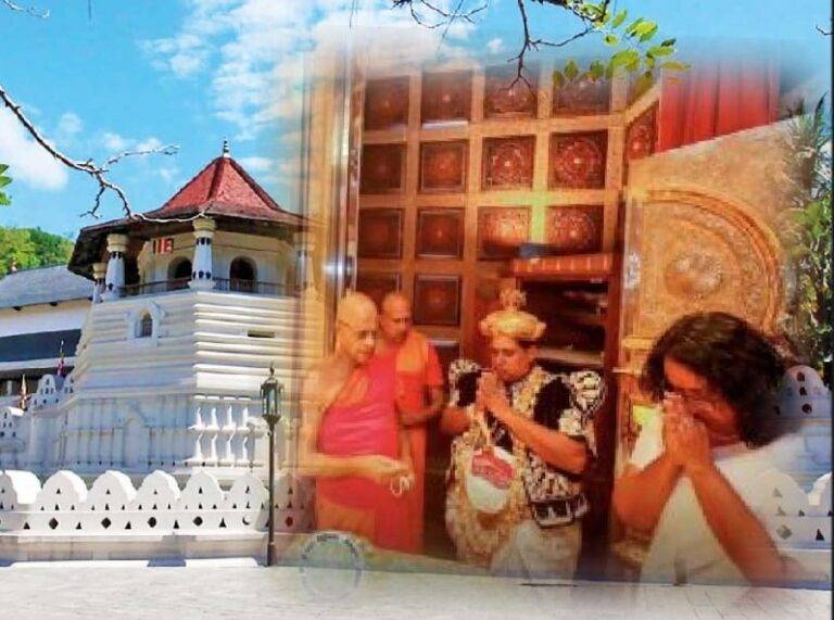 දළදා මාලිගාවට පැමිණි අග්‍රාමාත්‍යවරිය!
