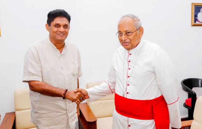 සජිත්ගෙන් කාදිනල් හිමියන්ට පොරොන්දුවක් ! (VIDEO)