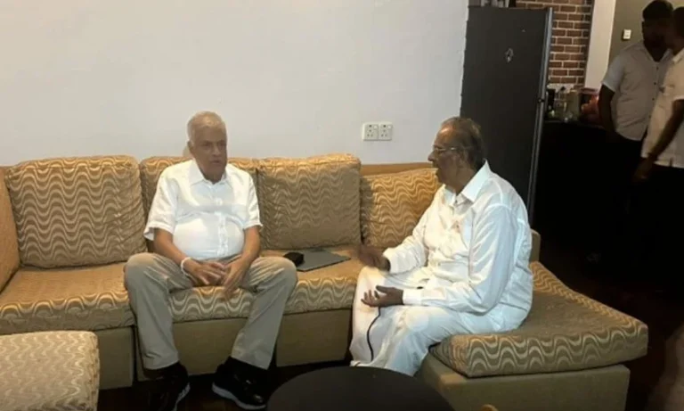 ජනපති රනිල් මාවෙයි සේනාධිරාජා හමුවූයේ ඇයි?