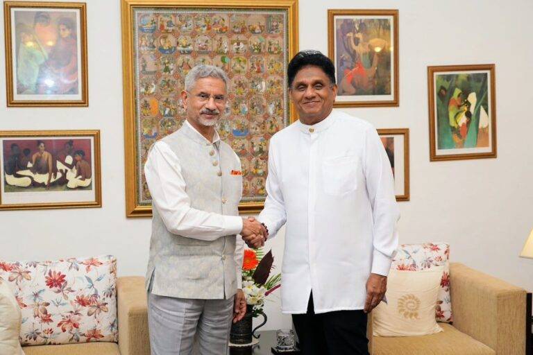 ඉන්දීය විදේශ කටයුතු ඇමතිවරයා හා සජිත් ප්‍රේමදාස අතර හමුවක්!