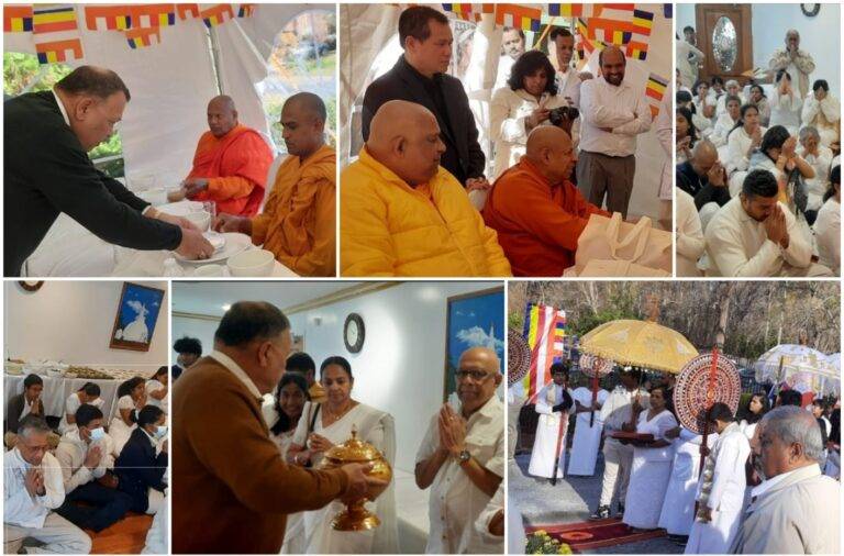 ඇමෙරිකාවේ විහාර රැසක කඨින පිංකම් මහඉහළින්…..!!!
