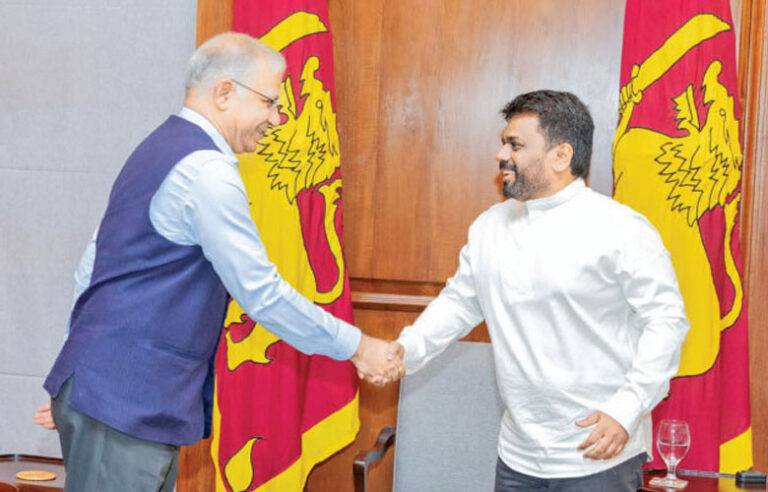 ජනපති අනුර සහ සන්තෝෂ් ජා අතර හමුවක්. මෙරට ක්‍රියාත්මක ඉන්දීය ව්‍යාපෘති ගැන අවධානය