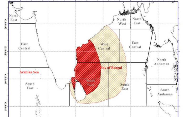 පීඩන අවපාතයේ බලපෑම ක්‍රමිකව අඩුවෙද්දී අද (29) කාලගුණය