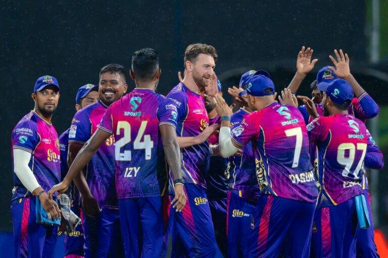 ජැෆ්නා සහ හම්බන්තොට වැසි මැද ජය ලබති