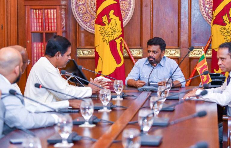 ජනපති අනුර සහ ITAK පාර්ලිමේන්තු මන්ත්‍රීවරුන් අතර හමුවක්