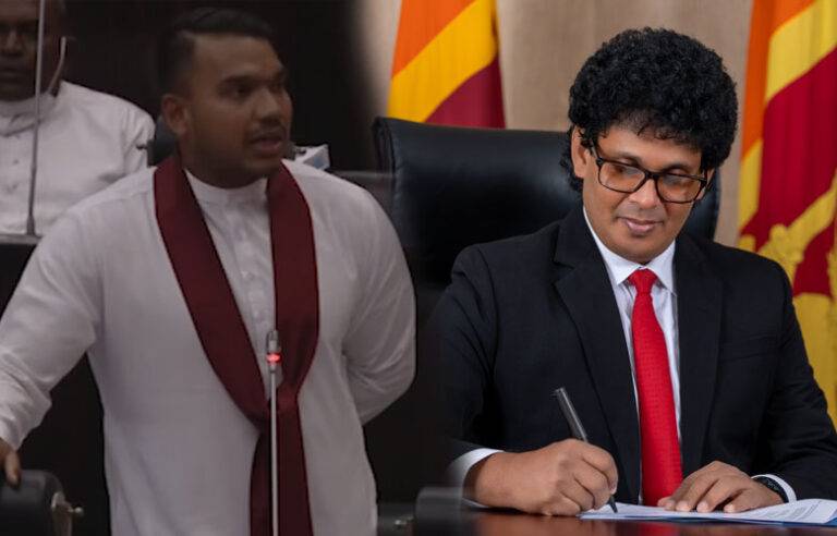 ඔප්පු කළොත් මම අස්වෙනවා, නැත්නම් ඔබ අස්වෙන්න – නාමල්ගෙන් වසන්තට අභියෝගයක්