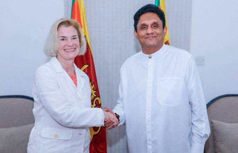 විපක්ෂ නායක සජිත් ප්‍රේමදාස සහ නෝර්වේ තානාපතිනිය අතර හමුවක් (VIDEO)