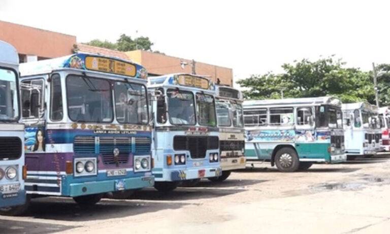 පෞද්ගලික බස් සංගමයෙන් ආණ්ඩුවට රතු එළි!