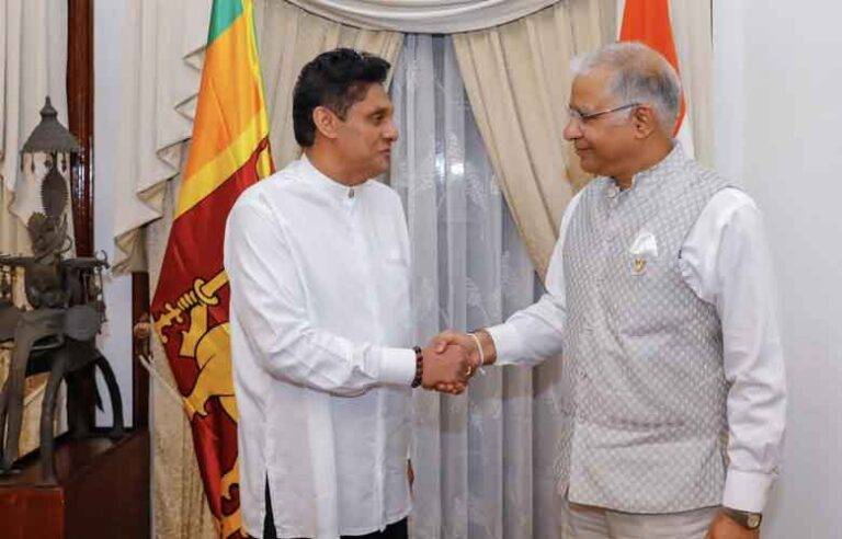ඉන්දීය මහකොමසාරිස් සන්තෝෂ් සහ විපක්ෂ නායක සජිත් අතර හමුවක් (VIDEO)