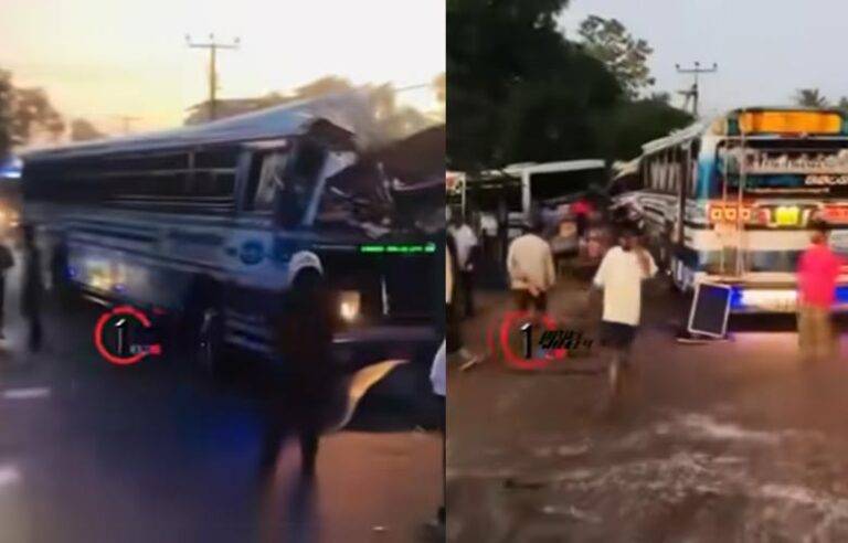 බිහිසුණු බස් අනතුරකින් හතර දෙනෙක් මරුට. 20කට වැඩි පිරිසකට තුවාල !