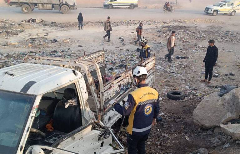 සිරියාවේ මෝටර් රථයක සවි කළ බෝම්බයක් පිපිරීමෙන් 20 දෙනෙකු මරුට