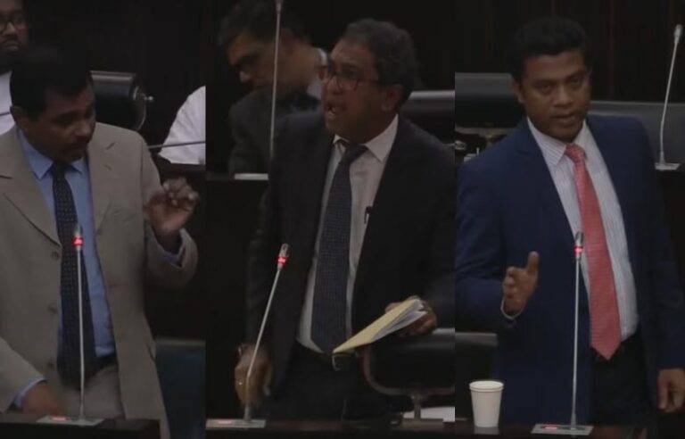 ඇමති නලින් රෝහිණීට අපහාස කිරීමෙන් පාර්ලිමේන්තුව රත්වෙයි. නලින්ද නැවතත් මහත්මා ගුණය පෙන්වයි ! (VIDEO)