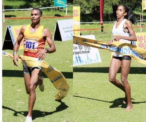 යාසාරාට සහ මනෝහරන්ට රට හරහා දිවීමේ සූරතා – කණ්ඩායම් කාන්තා පිරිමි සූරතා දෙකම මධ්‍යම පළාතට