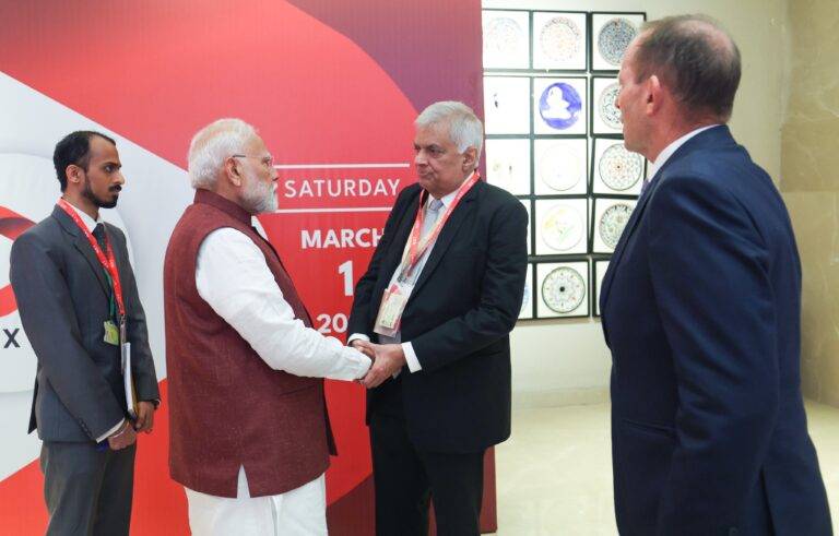 ඉන්දීය අගමැති මෝදි හා හිටපු ජනපති රනිල් අතර හමුවක්!