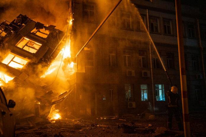 Aftermath of a Russian missile attack in Odesa