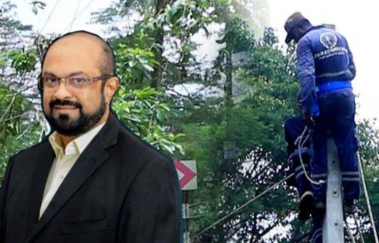 විදුලිබල ඇමතිගේ ගමට දින හතරක් තිස්සේ විදුලිය නෑ !