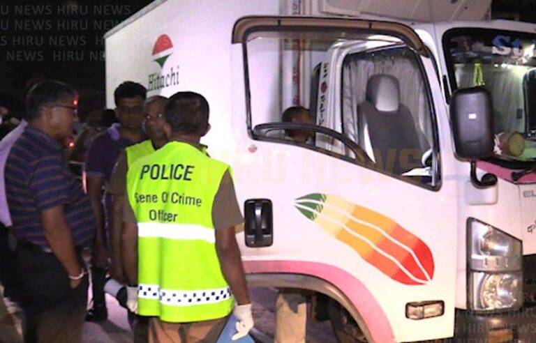 අණ නොතකා ධාවනය කළ ලොරි රථයකට පොලීසියෙන් වෙඩි