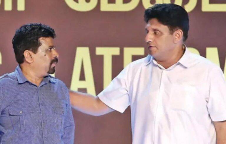 රනිල්ගේ වැල් පාලමේම යන ගමන් අපිට ඇගිල්ල දික් කරන්න එන්න එපා – විපක්ෂ නායකගෙන් ජනපතිට පිළිතුරු