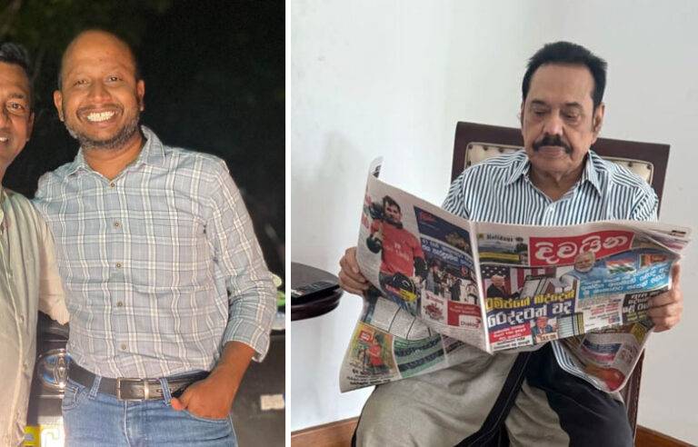 මහින්ද මහත්තයා විජේරාමේ ඉන්නේ. මං ගිහින් බලලා එතුමා ගානෙ බතුත් කාලා ආවේ – මිලින්ද රාජපක්ෂ