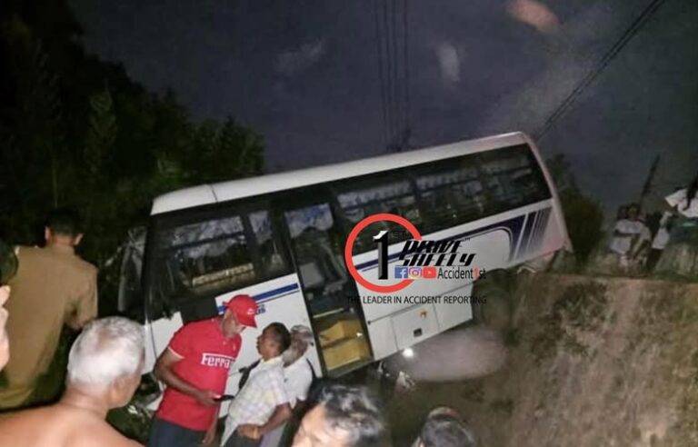 අලදෙනියේදී තවත් බස් රථ අනතුරක්. 29 දෙනෙකු රෝහලට !