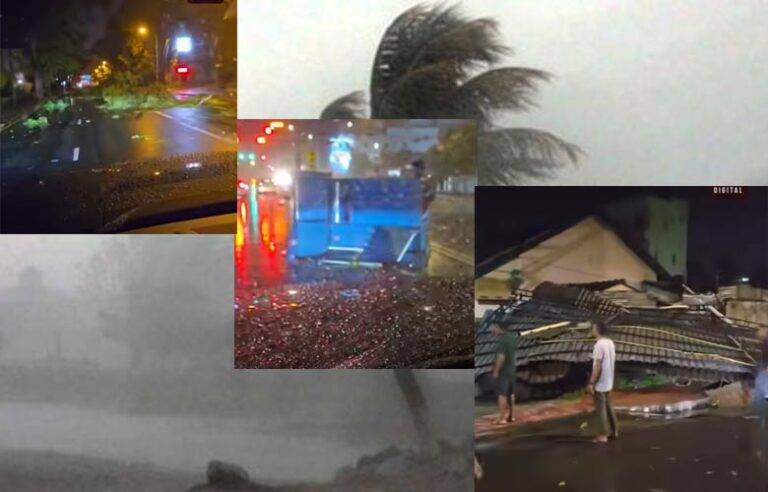 කොළඹට තද සුළඟක්. ගමනාගමනයටත් බාධා (VIDEO)