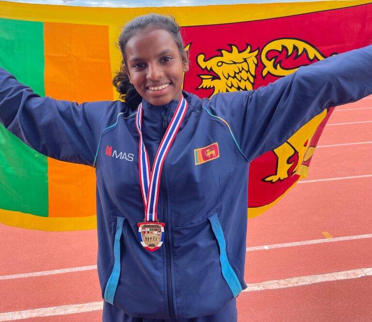 මධුෂානි තායිලන්තයේදී දෙපාරක් රත්තරන් වෙයි