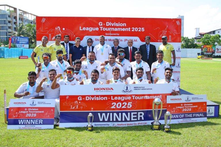HNB ඇෂුවරන්ස් අභියෝගයකින් තොරව වෙළද සේවා ක්‍රිකට් සූරතාවය දිනයි