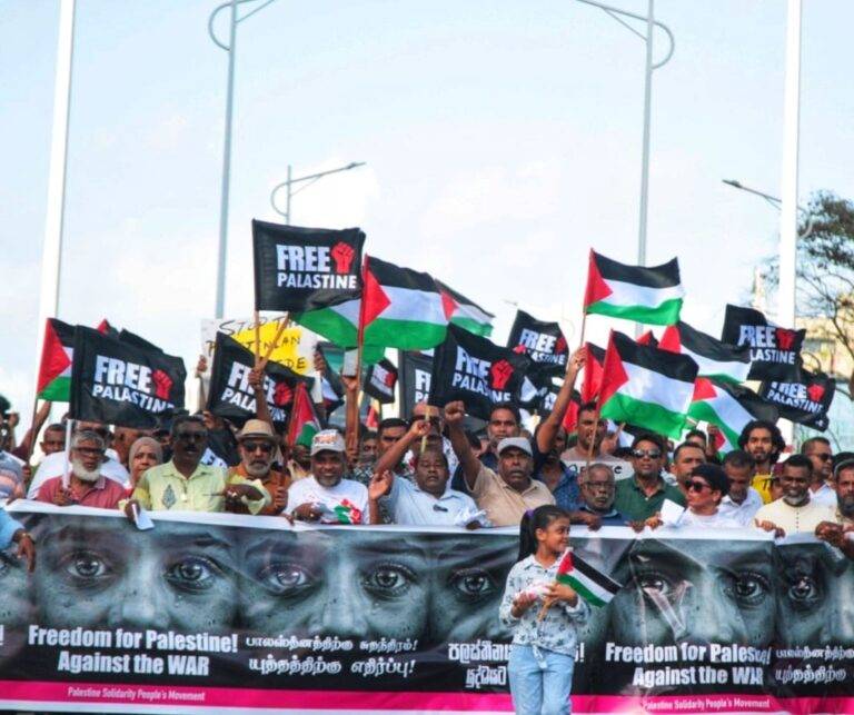 පලස්තීනයේ නිදහස පතා යුද විරෝධී පාගමනක් කොළඹදී! (PHOTO STORY)