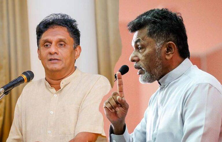 ඕනෙ නැති පණ්ඩිත වැඩ කරන්න ඇවිල්ලා ඇනගන්න එපා – ඇමති සරත්ගෙන් විපක්ෂ නායක සජිත්ට තරවටුවක් ! (VIDEO)