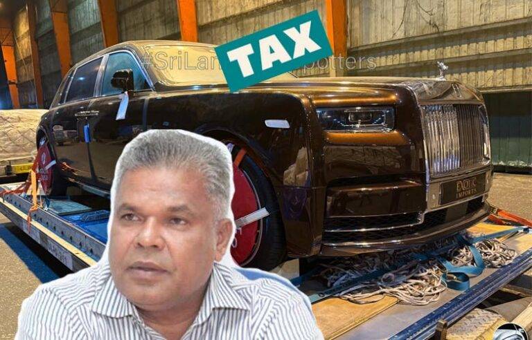 ඩඩ්ලිගේ යූස්ඩ් වාහනයට රේගුව මිලියන 100ක් බදු ගහලා ?