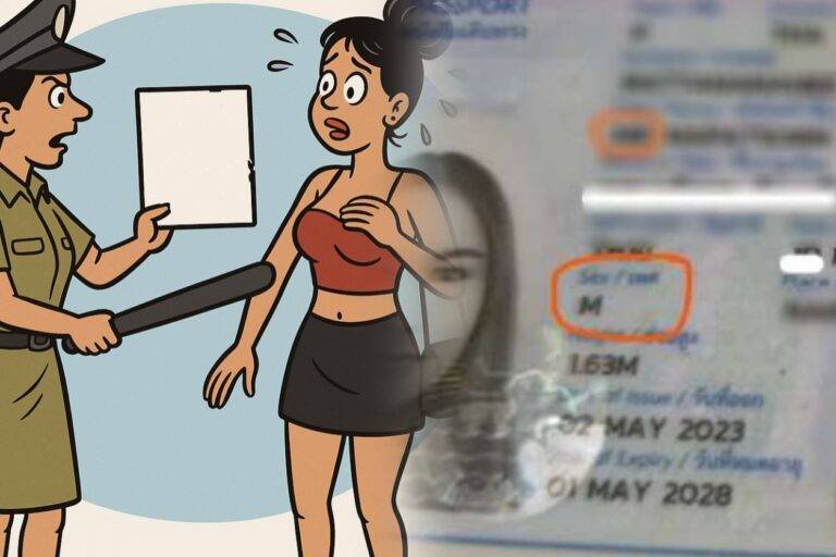 අඩනිරුවතින් ආරුගම්බේ මහමඟ ගමන් කළ තායි කාන්තාවක් ඊයේ දිනයේ දී අත්අඩංගුවට; අද ලිංගිකත්වය ගැන පැනයක්!
