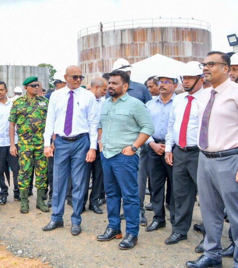 ඛනිජ තෙල් ගබඩා ටැංකි 06ක් ඉදිකිරීම ඇරඹේ!